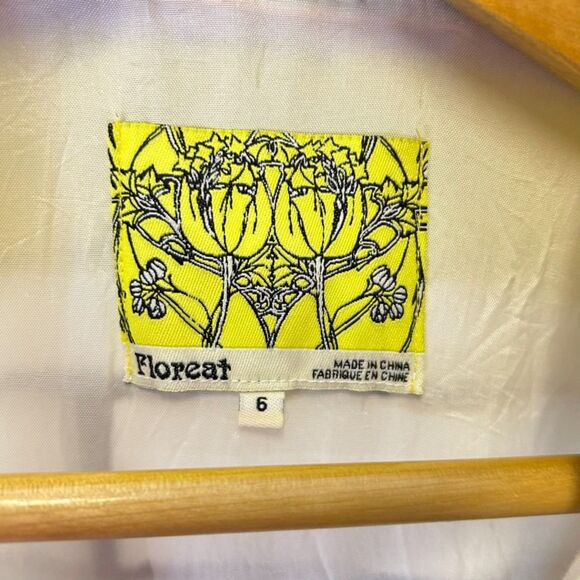 Anthropologie Floreat Multicolor Paint Stripe Fit & Flare Sleeveless Dress Sz 6 - Picture 6 of 15